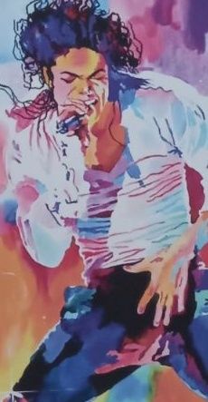 Продавам картина с поп идола Майкъл Джексън