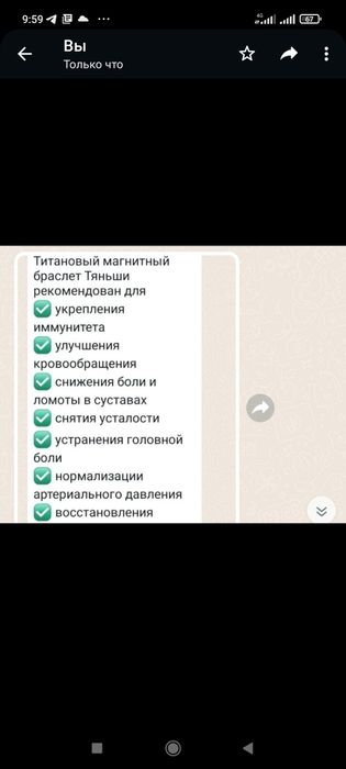 Лечебный титаново  магнитный браслет