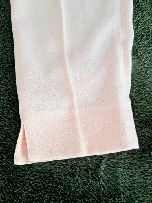 Pantaloni office roz din vascoza Milano