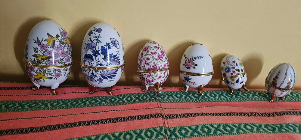 cutie de bijuterii ou portelan