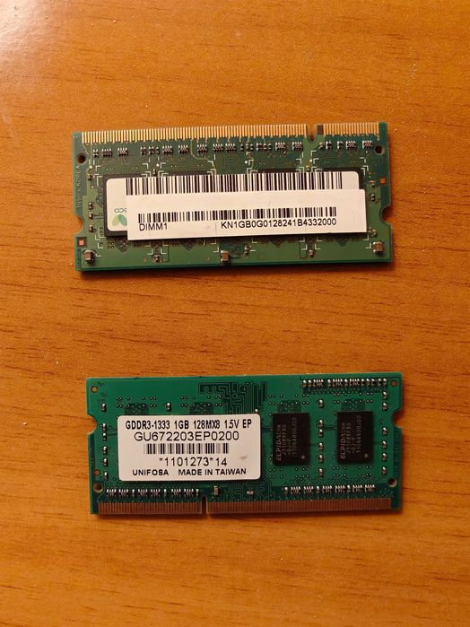 Memorii laptop 1gb, 2gb