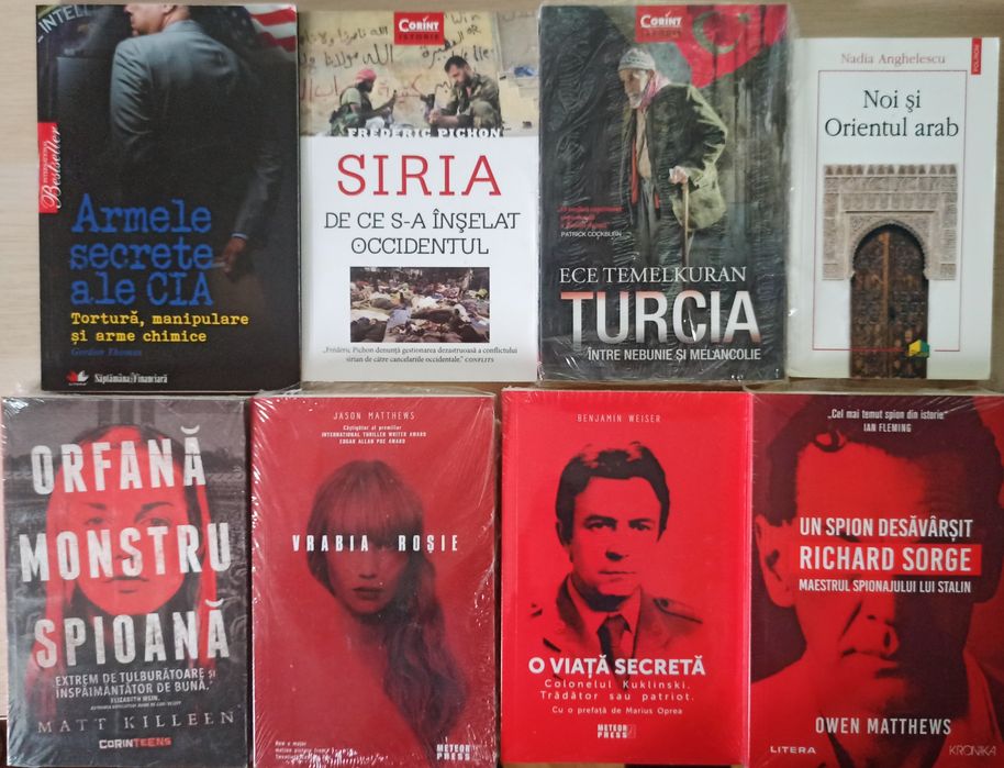 Carti de istorie si politica despre orient, grupari teroriste, spionaj