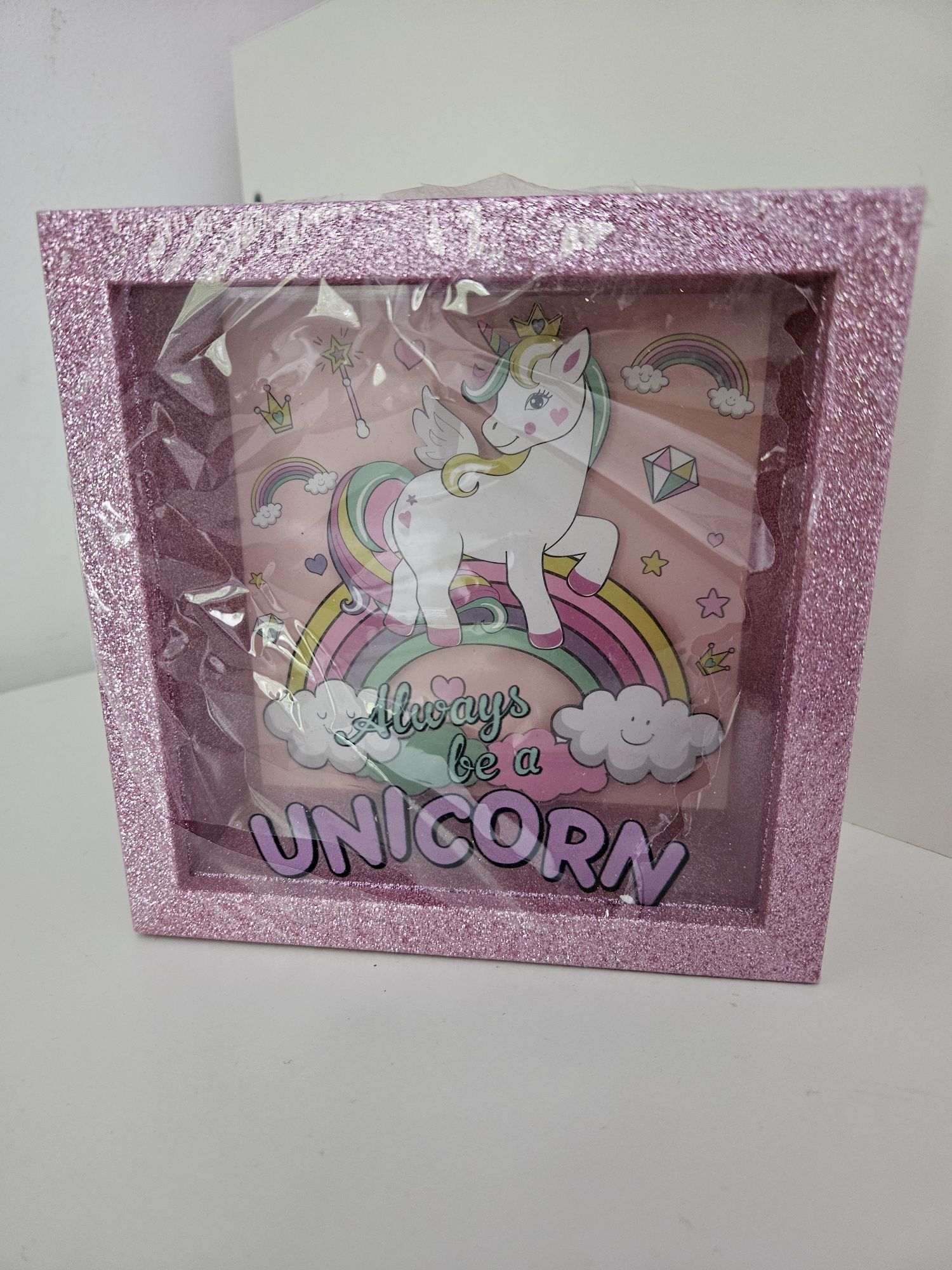 Pușculiță lemn (cu unicorn)