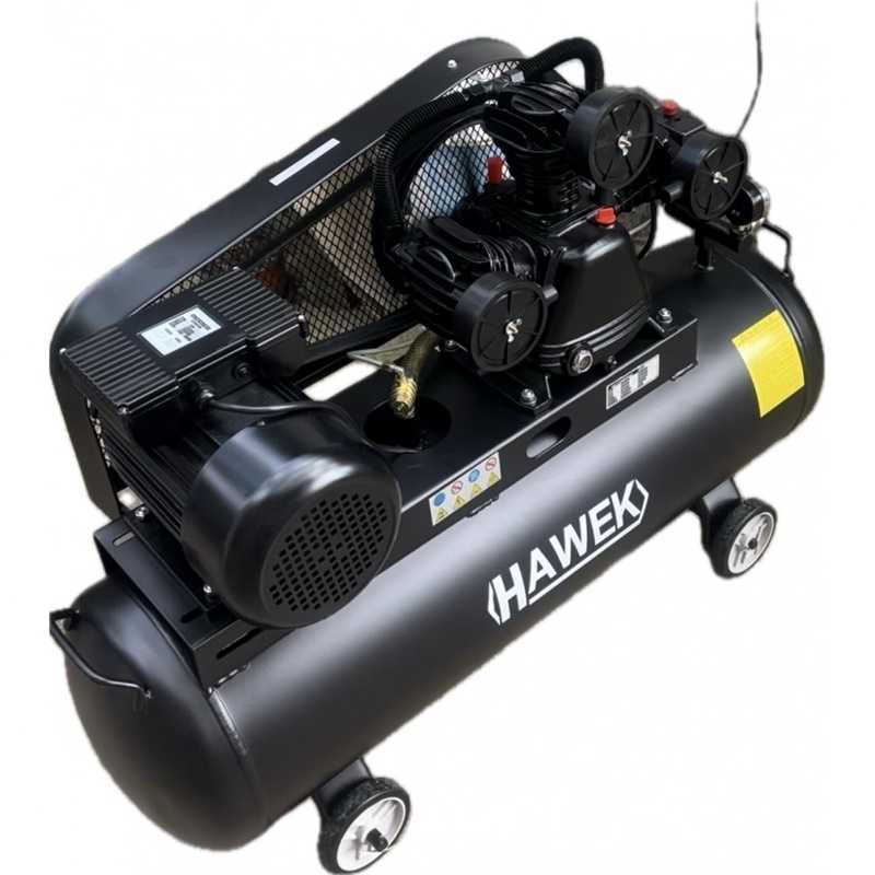 Компресор за въздух HAWEK 100 литра 3 kW, 12.5 bar, 360 л/мин
