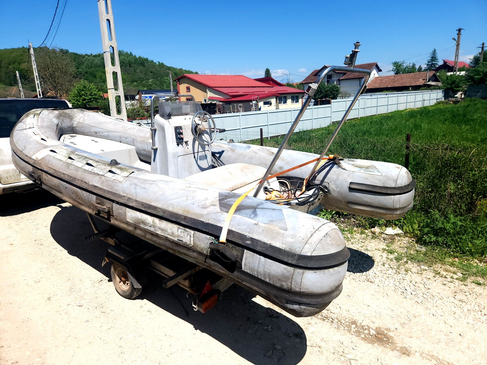 Barcă gonflabilă de pescuit cu capacitate RIB480 8 de mare viteză pent