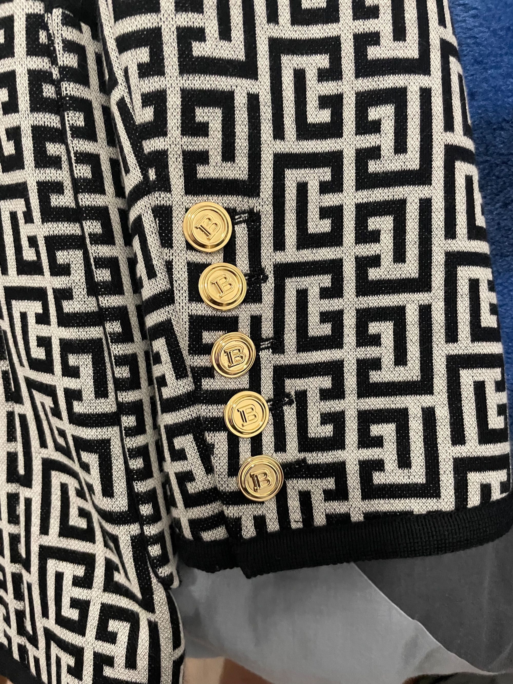 Balmain Button Monogram Blazer