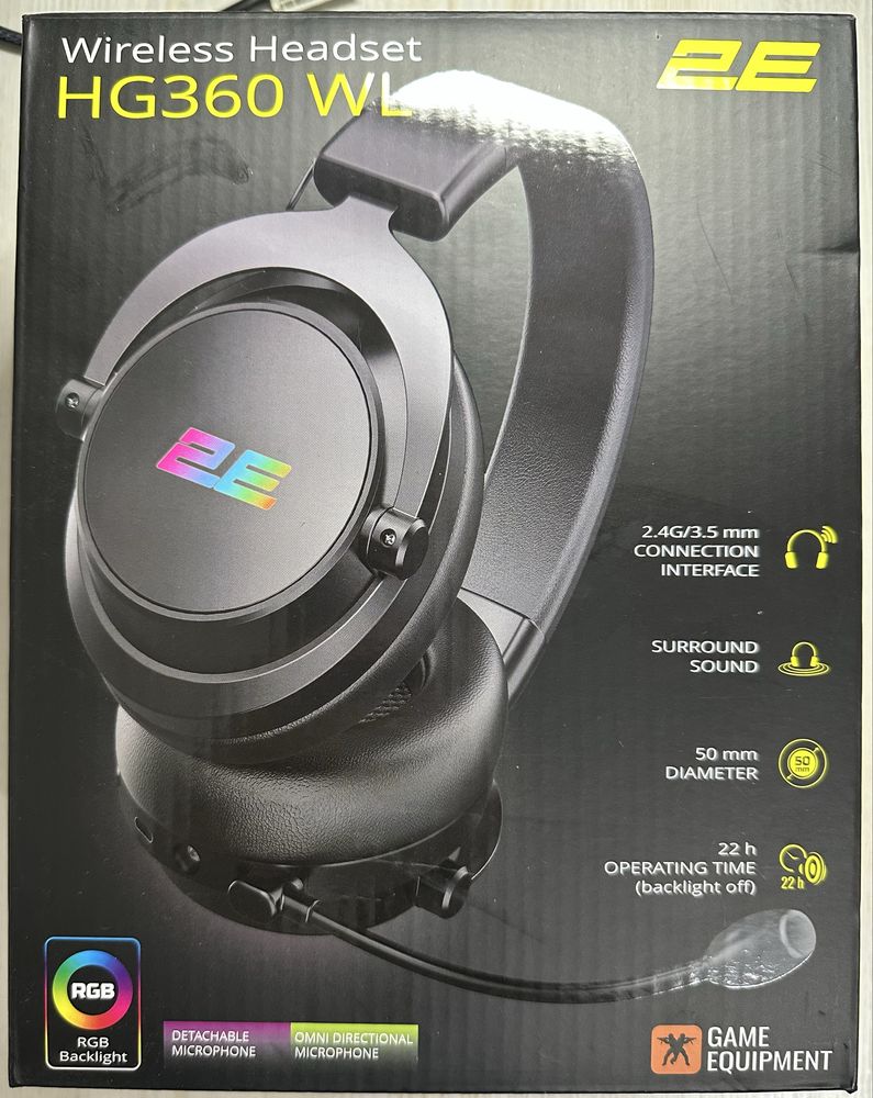 Наушники Беспроводные 2E Gaming HG 360  WL