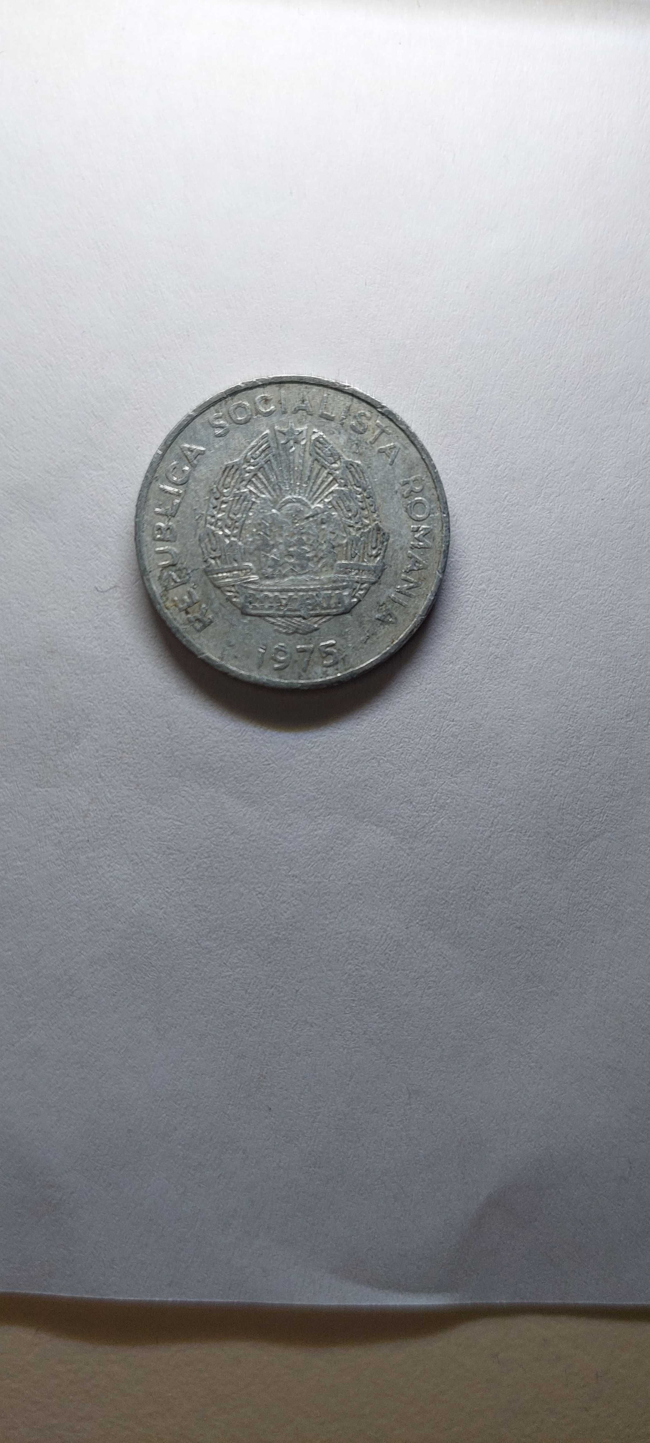 Moneda colectie RSR, 1 LEU, anul 1966, moneda 15 bani, anul 1975