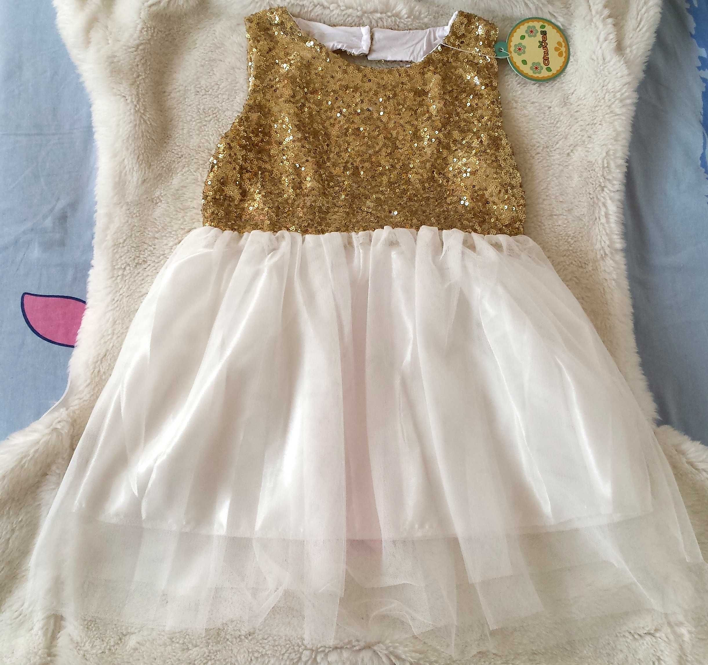 Детска рокля с тюл 2-3 години