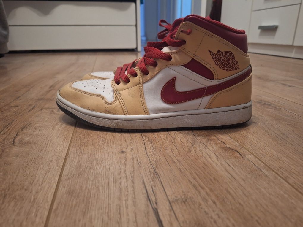 jordan 1 mid bedgie red 43