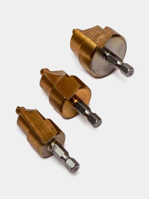 Набор сверл для пластиковых труб ПВХ 31х24, 24х18, 19х15