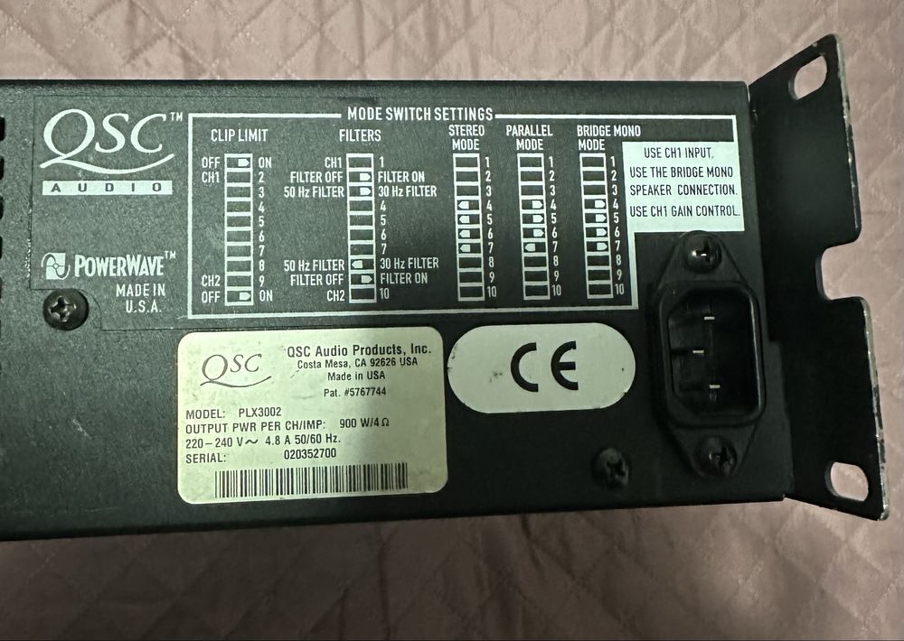 Vand amplificator QSC PLX3002 2x900w