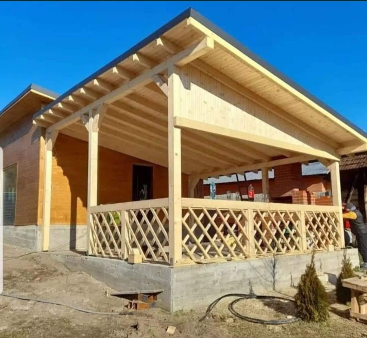 Vând foișor terase pergole case cabane din lemn