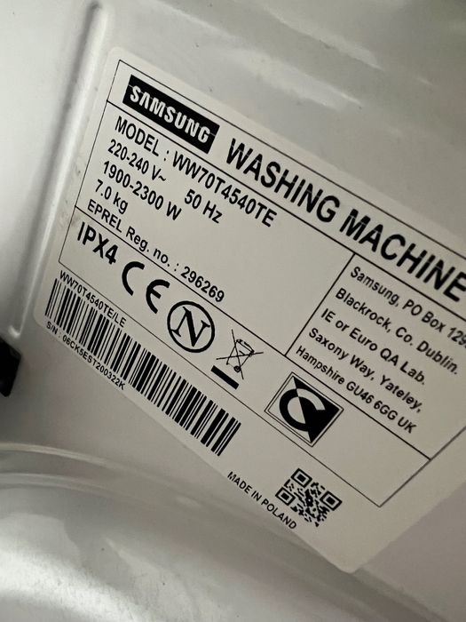 Пералня Samsung add wash WW70T4540TE
