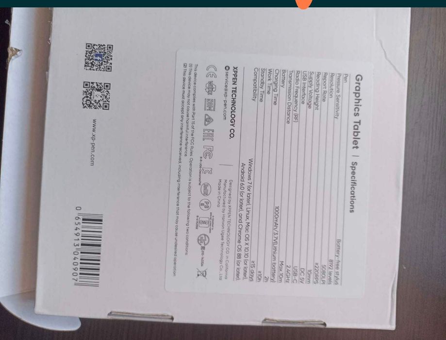 Xp pen deco mini 7w tableta grafica wireless