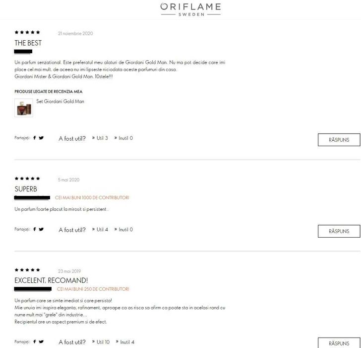 Apă de toaletă Mister Giordani (Oriflame)