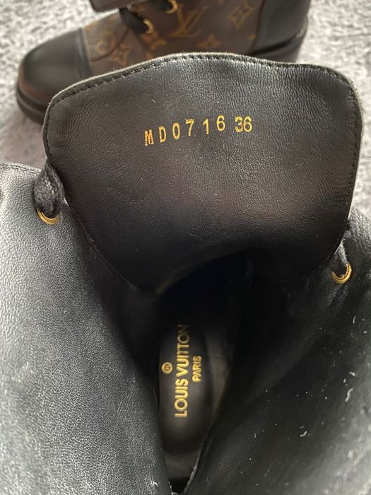 Ghete Louis Vuitton Wonderland Flat Ranger Piele 36