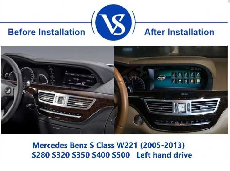 Navigatie Mercedes Benz S Class S W221 W216 CL Android wi-fi Bluetooth