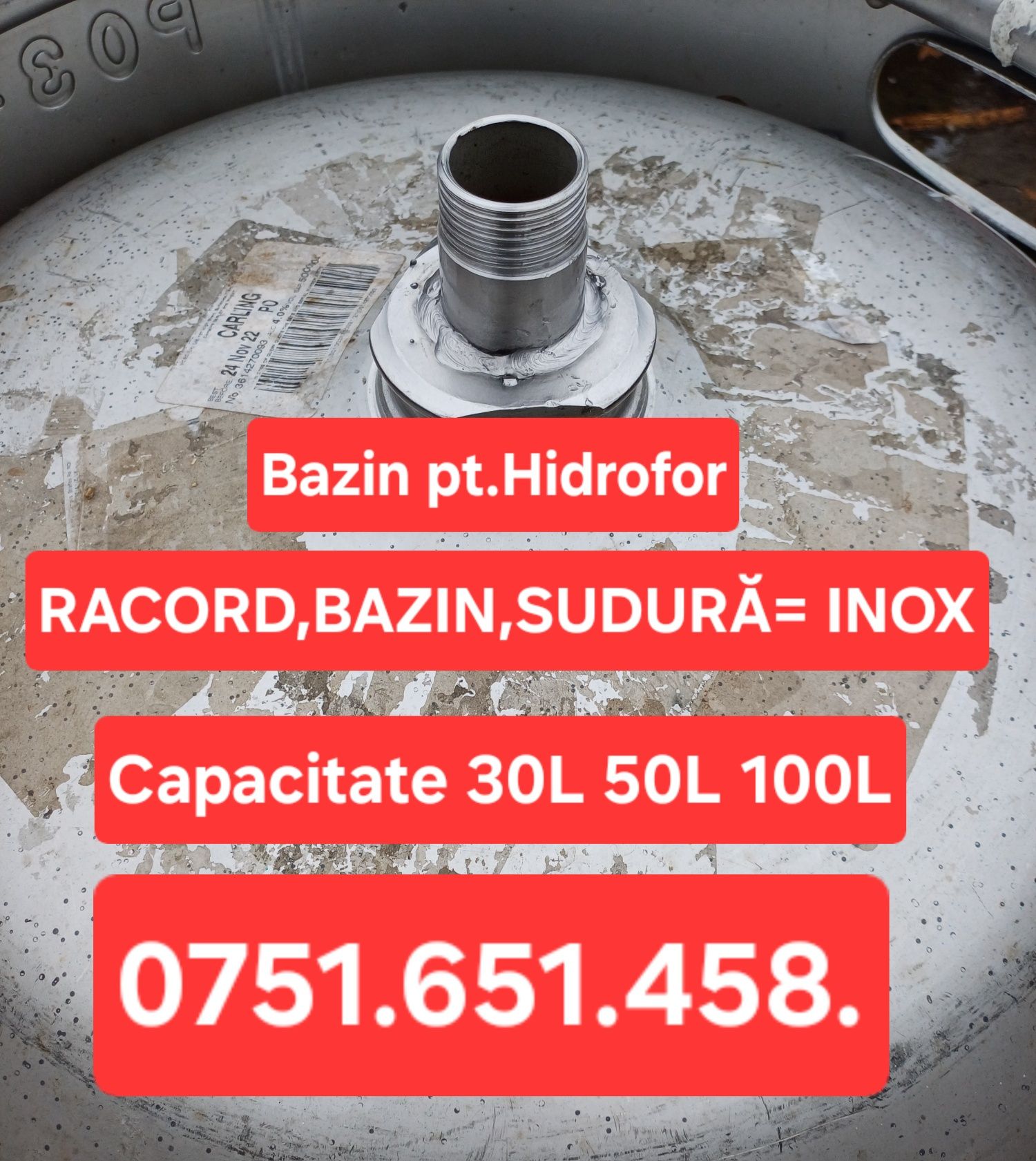 Bazin hidrofor 50L