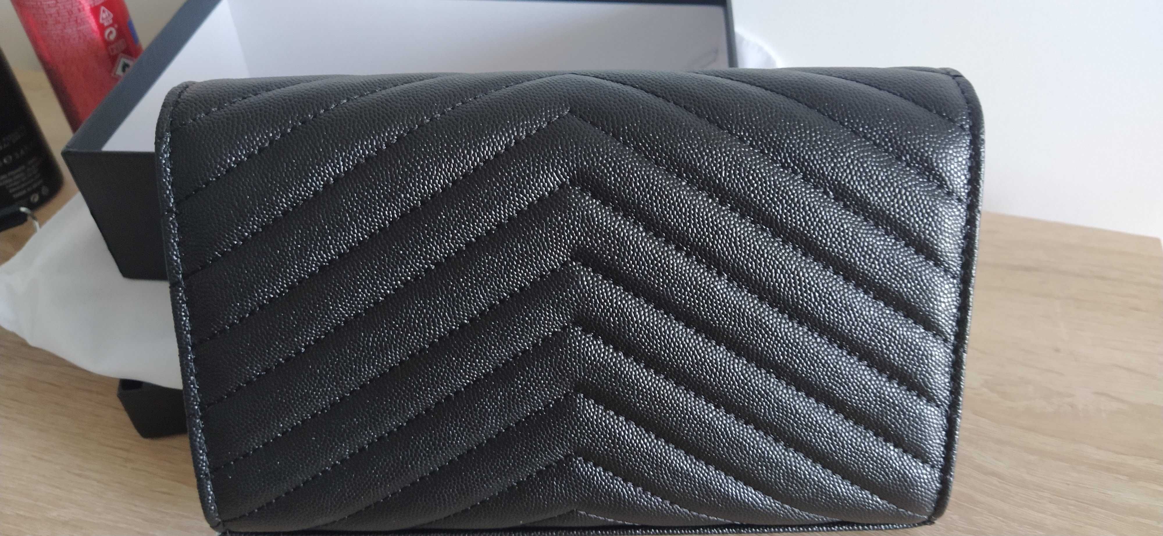 Кожена дамска чанта Saint Laurent YSL
