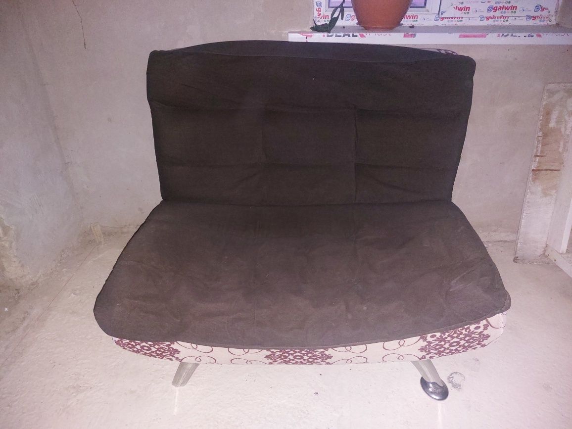 Черный диван 2 кресла