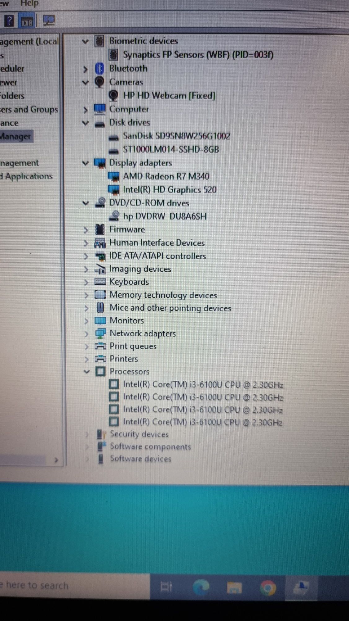 Laptop Hp  470 g3 i3 17"