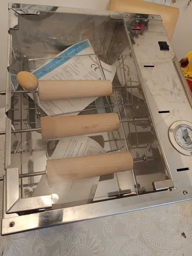 aparat masina de kurtos kalacs cozonac unguresc pe gaz 4 pozitii nou
