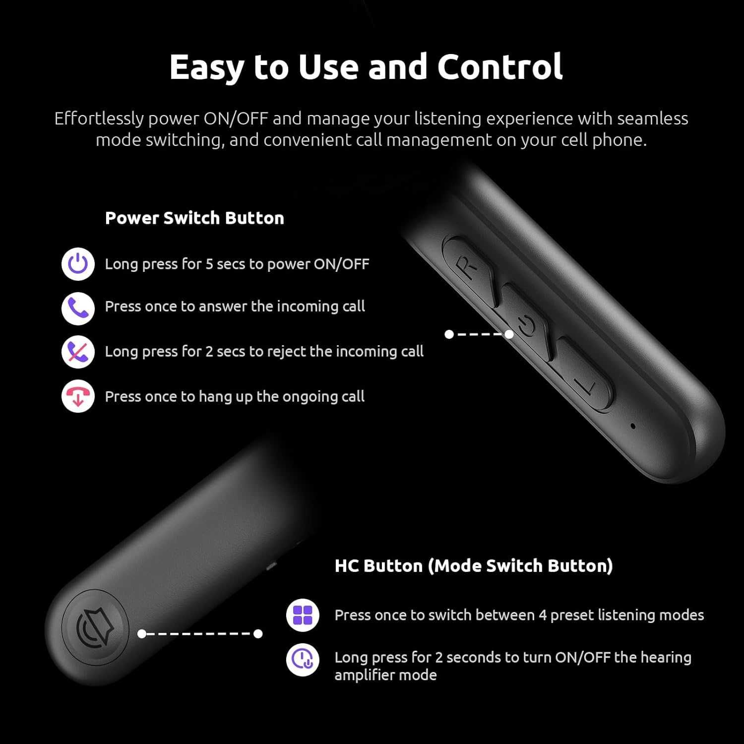 HearPod Air Bluetooth шумопотискащо устройство, слухов апарат