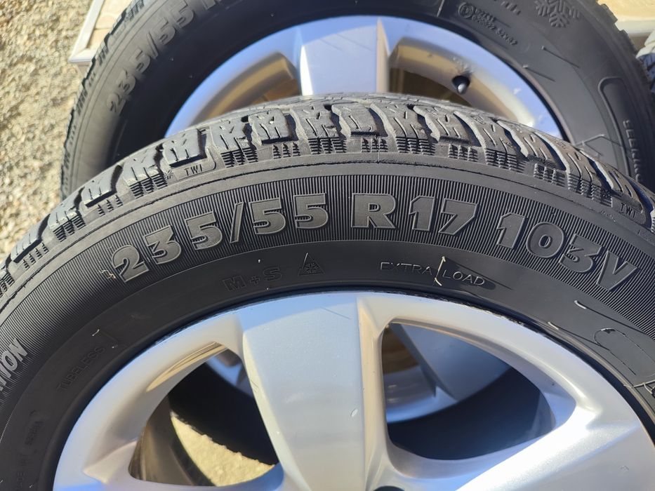 Jante aliaj vw Tiguan 17 cauciucuri iarna