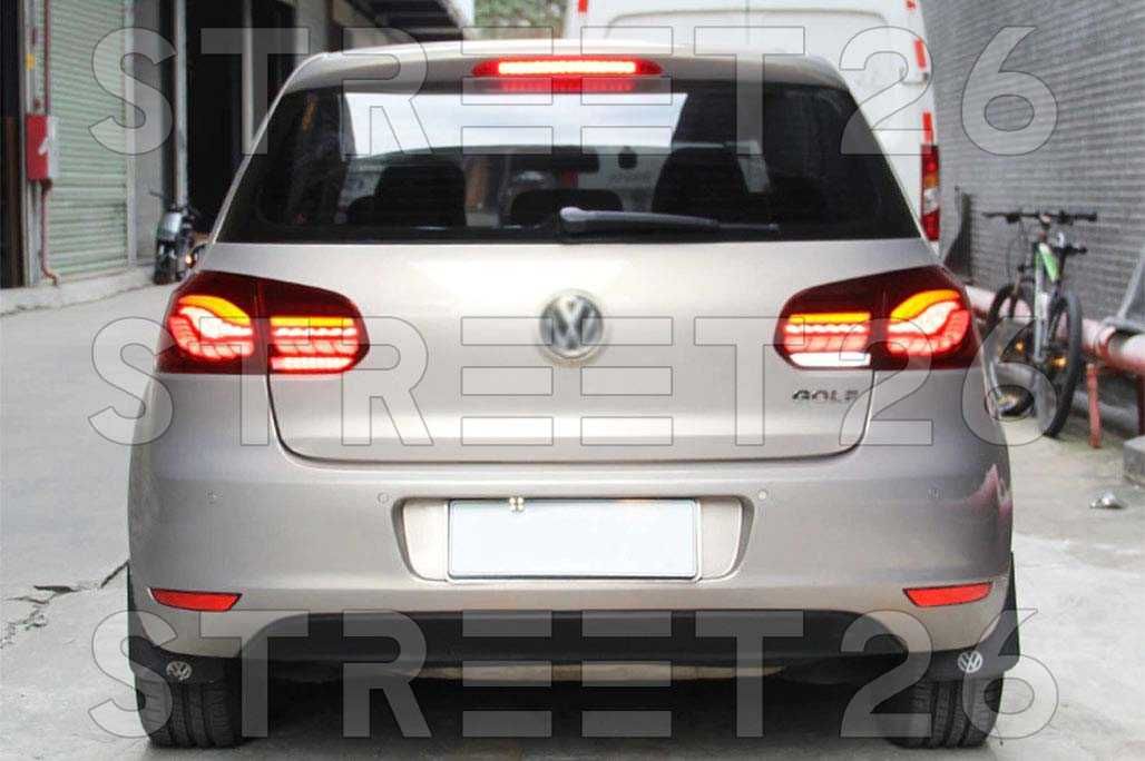 Stopuri Full LED VW Golf 6 VI (2008-2013) Rosu Fumuriu Semnal Dinamic