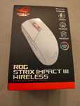 Mouse Gaming Wireless ASUS ROG Strix Impact III, 36000 dpi, alb