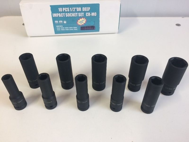 Tubulare impact 1/2 / Trusa chei 10piese 10-24mm