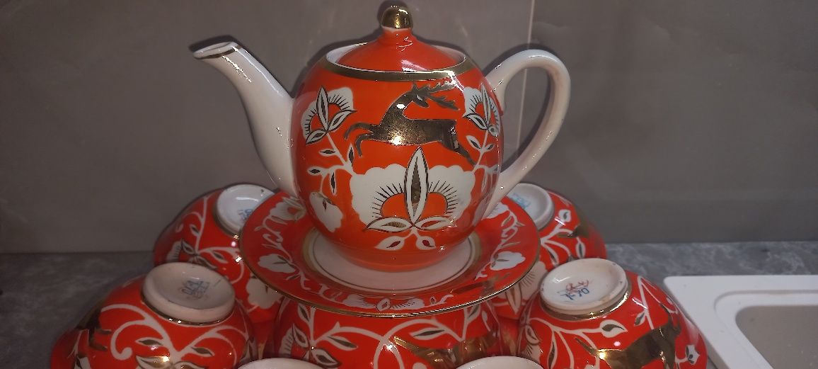 Сервиз олень золотой