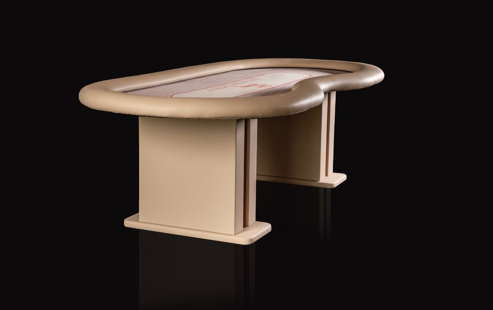 STOC - Masa de Poker Burberry din piele si Scaune Poker Burberry