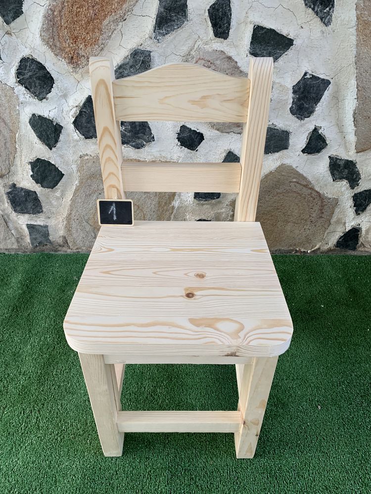 Дървено столче за деца и възрастни