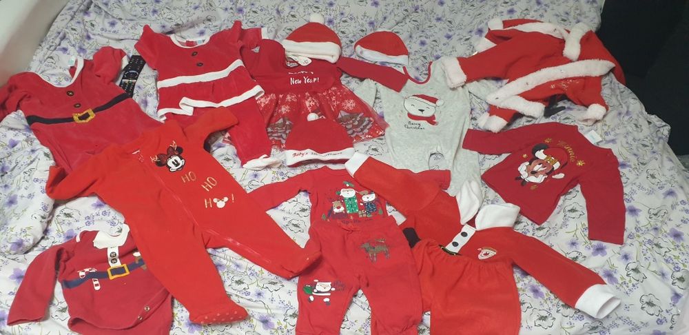 costum Craciun moș craciun bebe