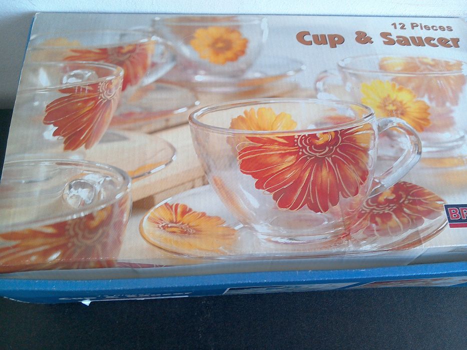 Servici/set cești cafea/ceai, NOI, 12 piese - 250 ml.