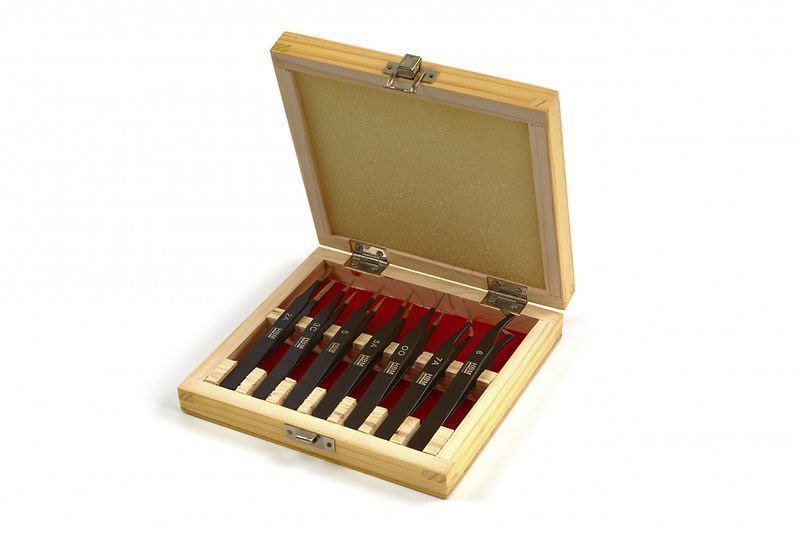 Комплект антимагнитни пинсети, 7 бр. нвм