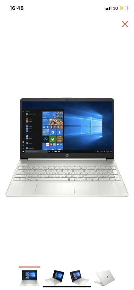 Ноутбук HP 15s-fq1077 1X2U6EA сересбристый