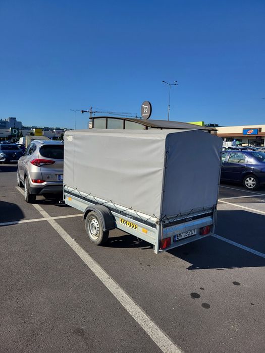 Remorca 750 kg MARTZ Polonia 260x135x150 volum cu prelata inmatriculat