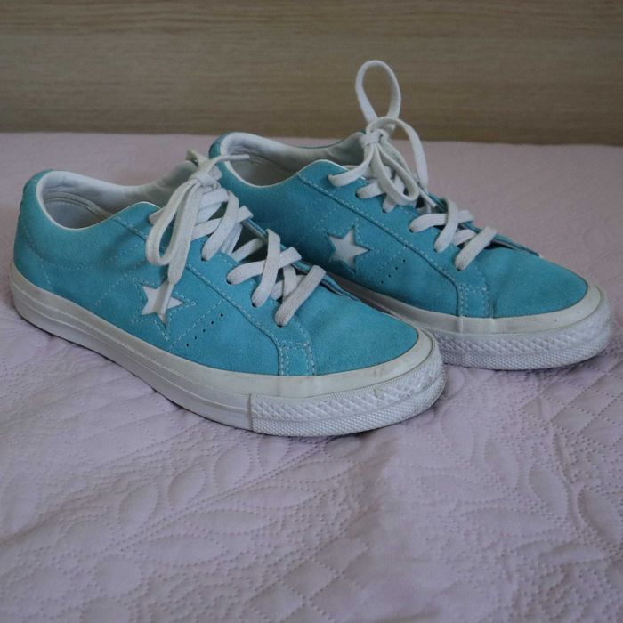 Свежи тюркоазени ниски кецове "Converse"