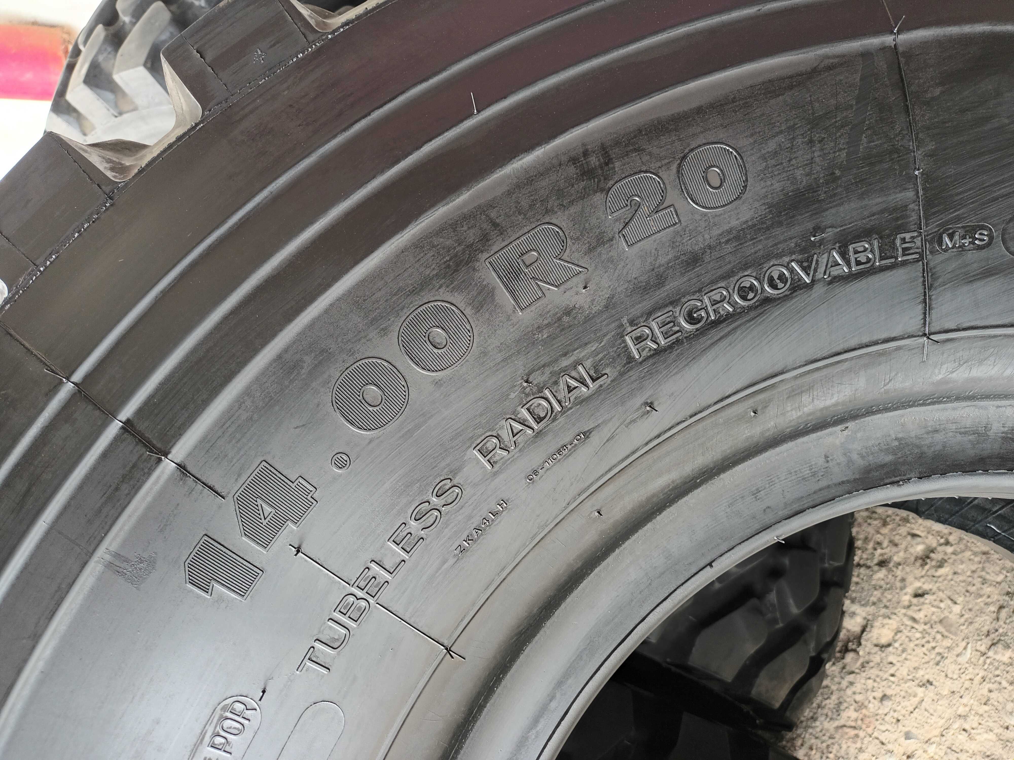 2 Тежкотоварни гуми 14.00R20 Michelin XZL+ 164/160J 166G 22PR DOT2521
