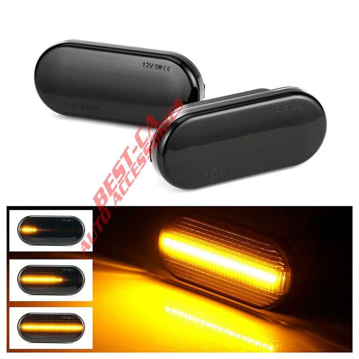 Set 2 lampi semnalizare dinamica laterala led VW , Skoda, Ford, Seat