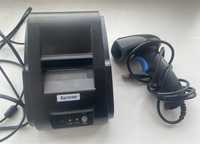 Принтер чеков и сканер штрих-кода