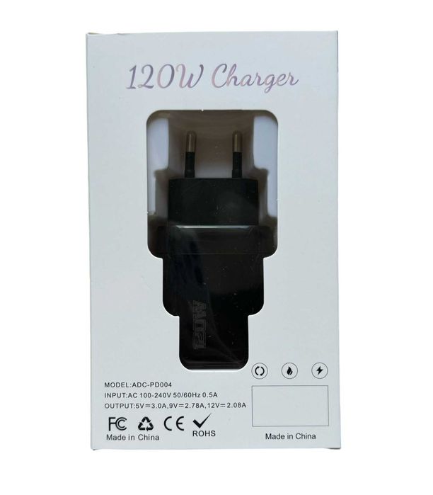Incarcator retea 120w, quick charge, Compact, compatibil cu Samsung