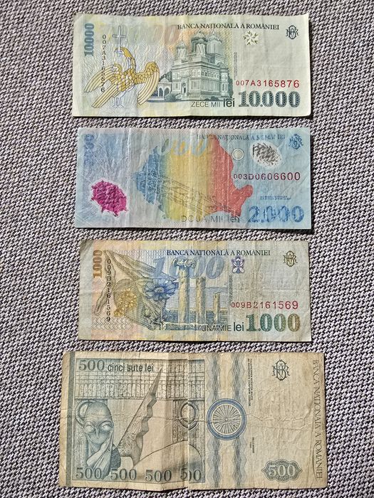 Bacnote vechi - bani - lei - ron