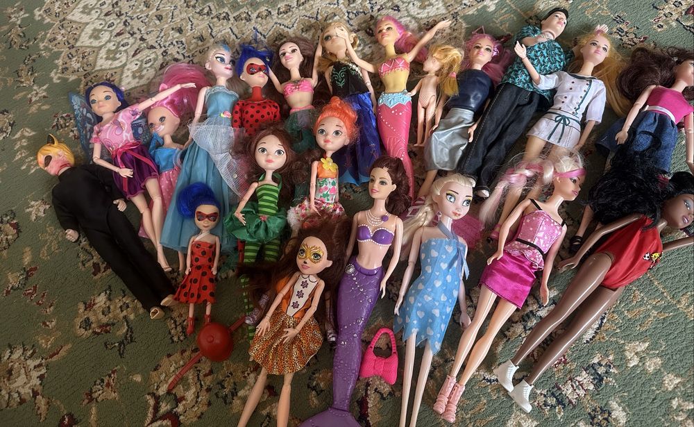 Куклы для девочек 20шт бу