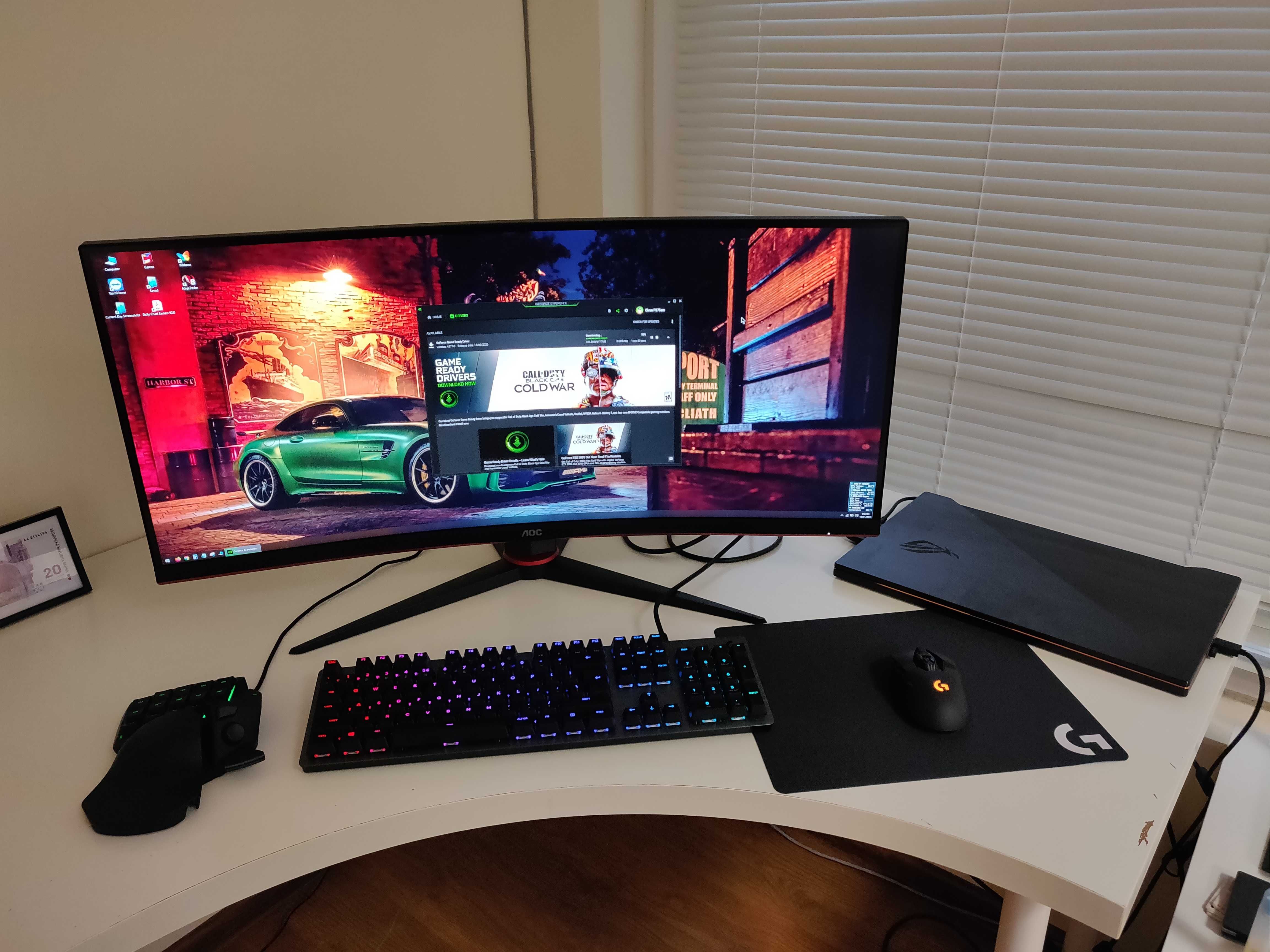 AOC Curved 34" CU34G2 Гейминг монитор 450 лв