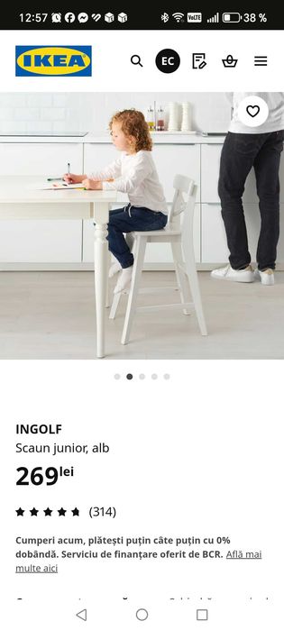 Scaun Junior Ikea, Ingolf