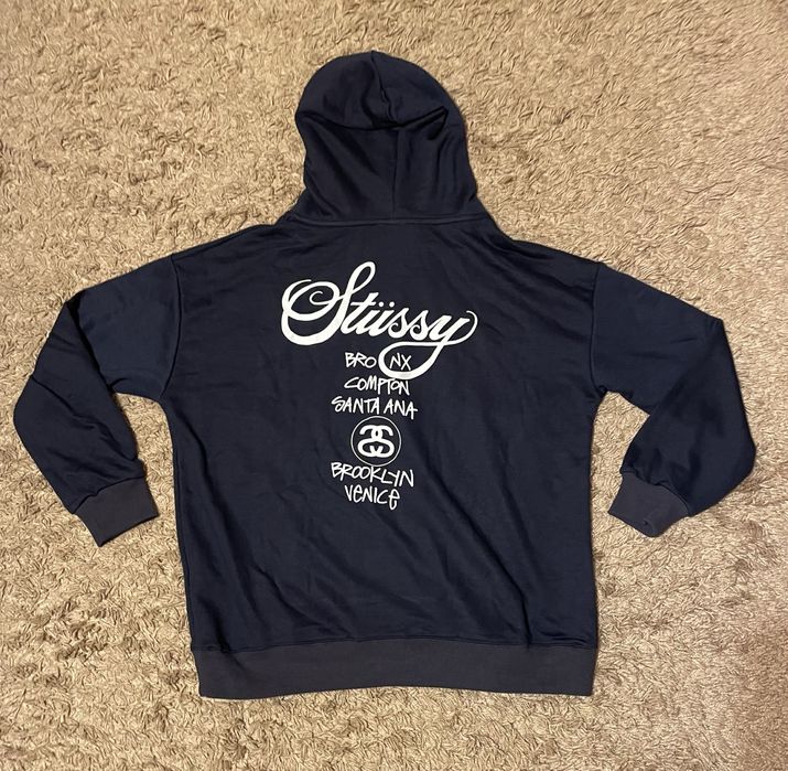 Hanorac Stussy navy blue